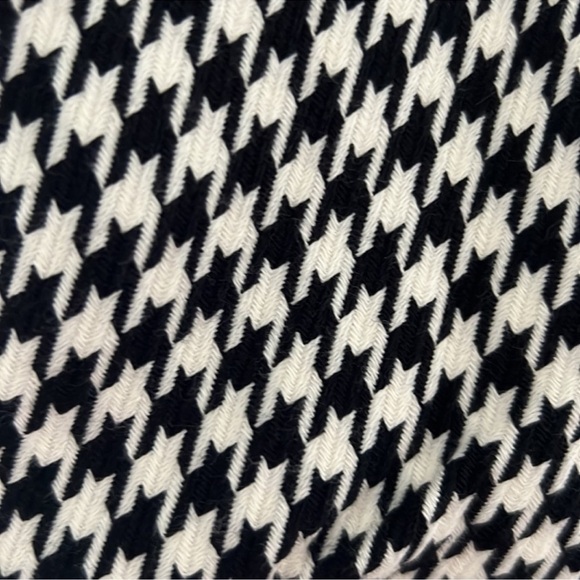 Zara Women Houndstooth Midi Dress Black White Balloon Sleeves Size M - Picture 16 of 16